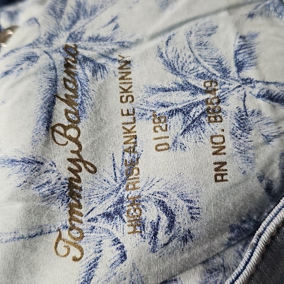 Tommy Bahama High Rise Skinny Ankle Denim Blue Jeans Size 0/28 - Picture 4 of 6
